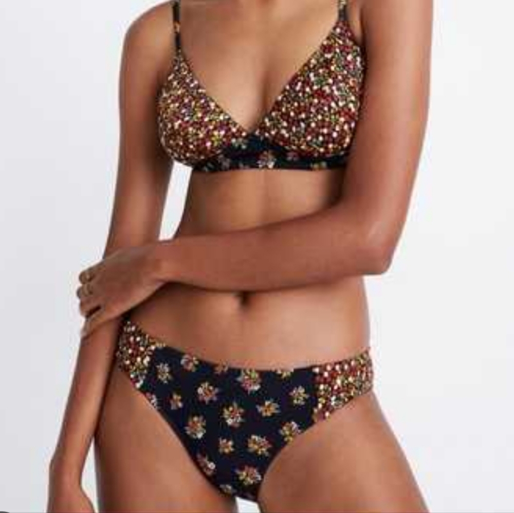 2PC Set Madewell Bikini Second Wave Balconette Bathing Suit Floral